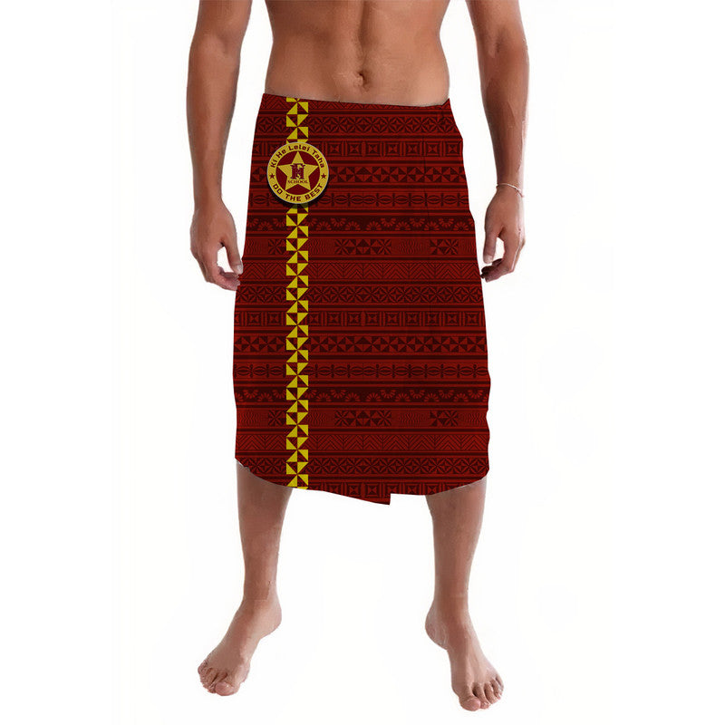 Tonga Niuafo'ou High School Lavalava Simple Tongan Style - Maroon