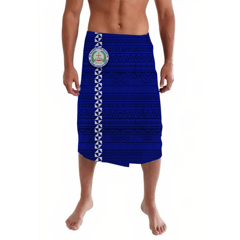 Tonga Sia'atoutai Theological College Lavalava Simple Tongan Style - Blue