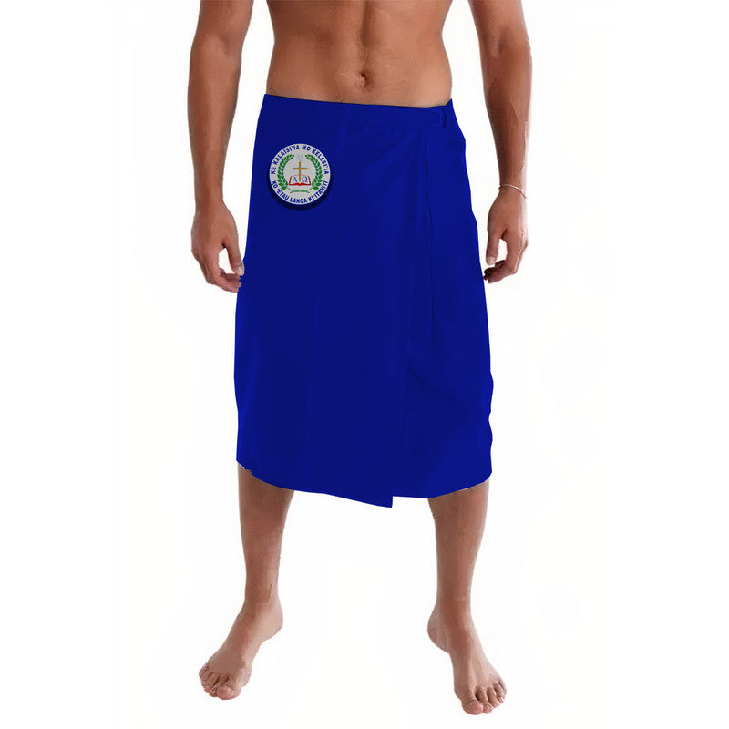 Tonga Sia'atoutai Theological College Lavalava Original Style - Blue