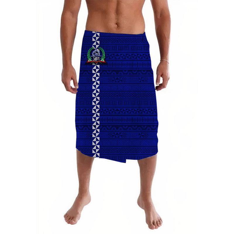 Tonga Tupou Tertiary Institute Lavalava Simple Tongan Style - Blue