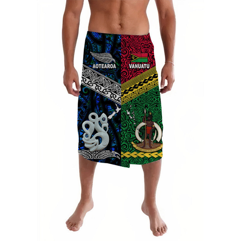 Vanuatu And New Zealand Lavalava Together - Blue
