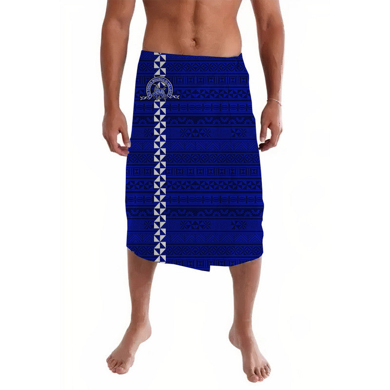 Tonga Tapunisiliva College Lavalava Simple Tongan Style - Blue