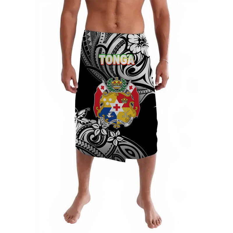 Tonga Coat Of Arms Lavalava Unique Vibes - Black