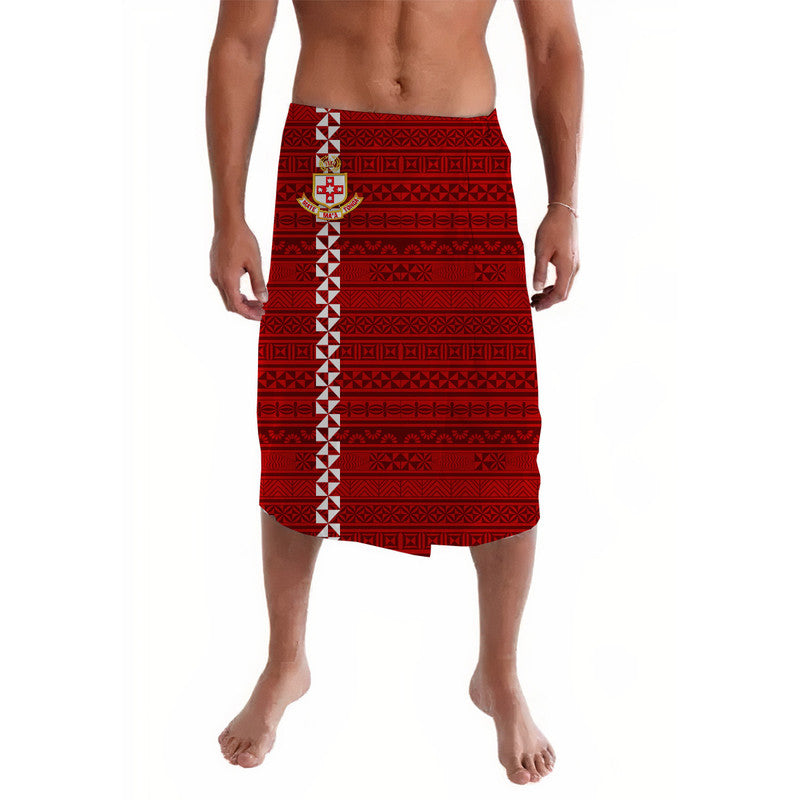 Tonga Kolisi Tonga College Lavalava Simple Tongan Style - Red