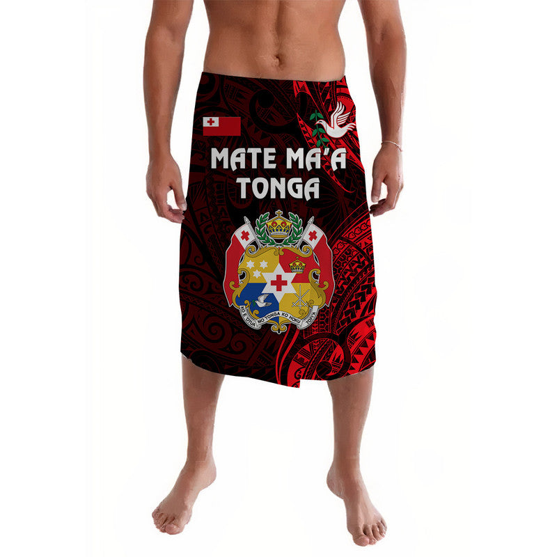 Tonga Coat Of Arms Lavalava Simple Vibes - Red