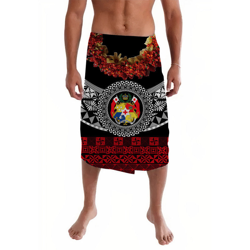 Tonga Emancipation Day Tupenu Independence Day - Fancy Kahoa Heilala Flower - Black Red