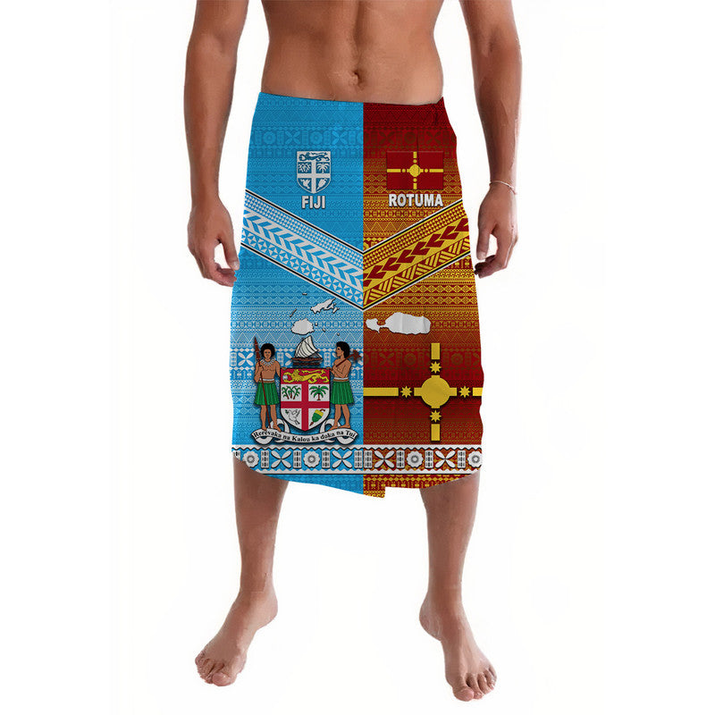 Fiji And Rotuma Tapa Pattern Lavalava Together