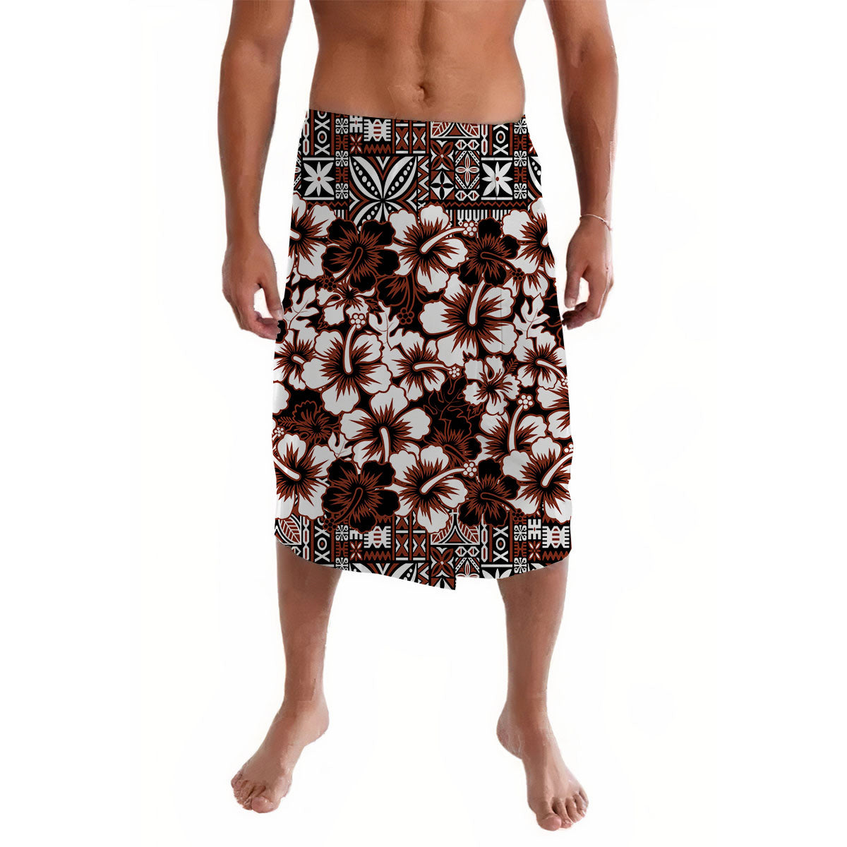 Fiji Hibiscus Festival Lavalava Brown