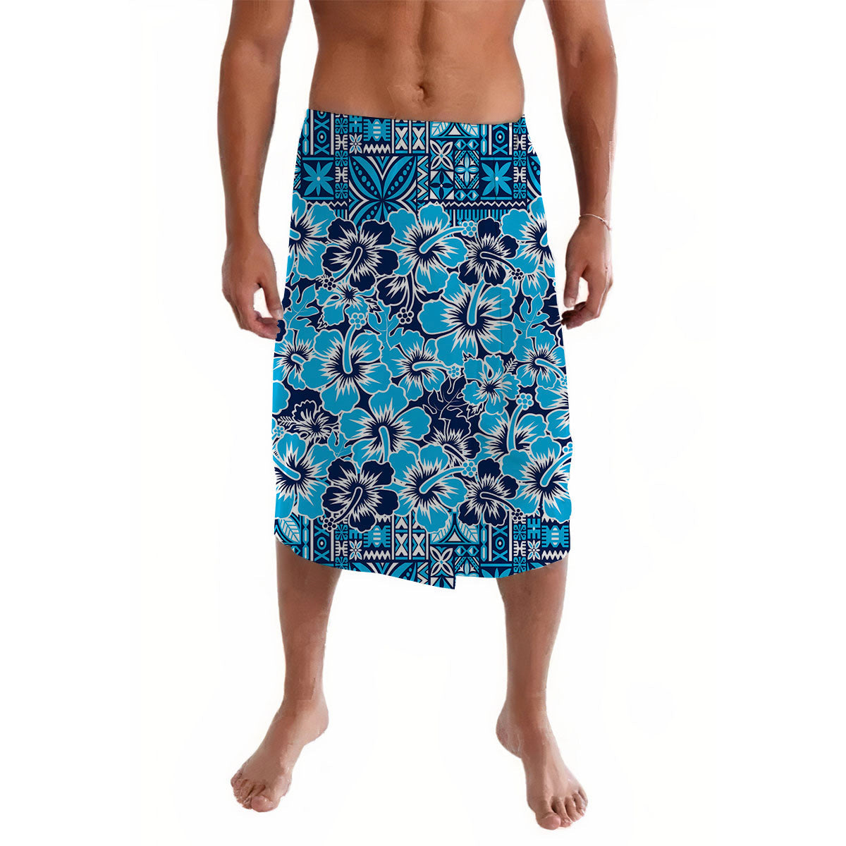 Fiji Hibiscus Festival Lavalava Blue