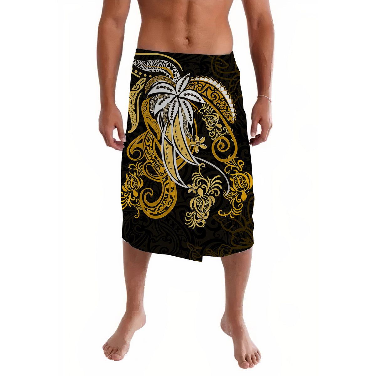 Polynesian Tribal Gold Lavalava