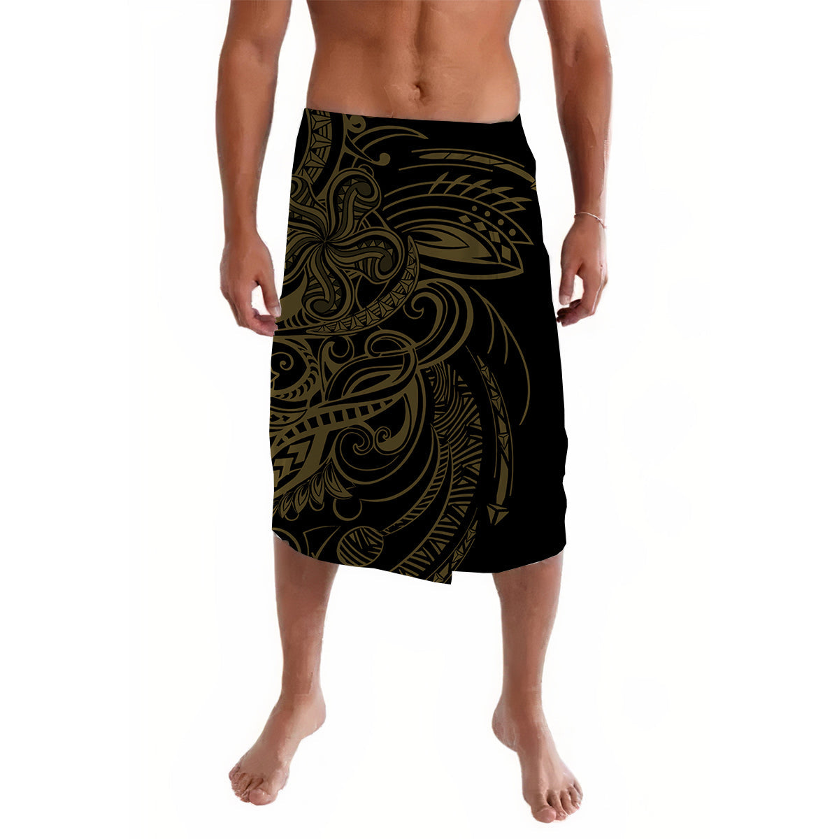 Polynesian Tribal Lavalava Gold Simple