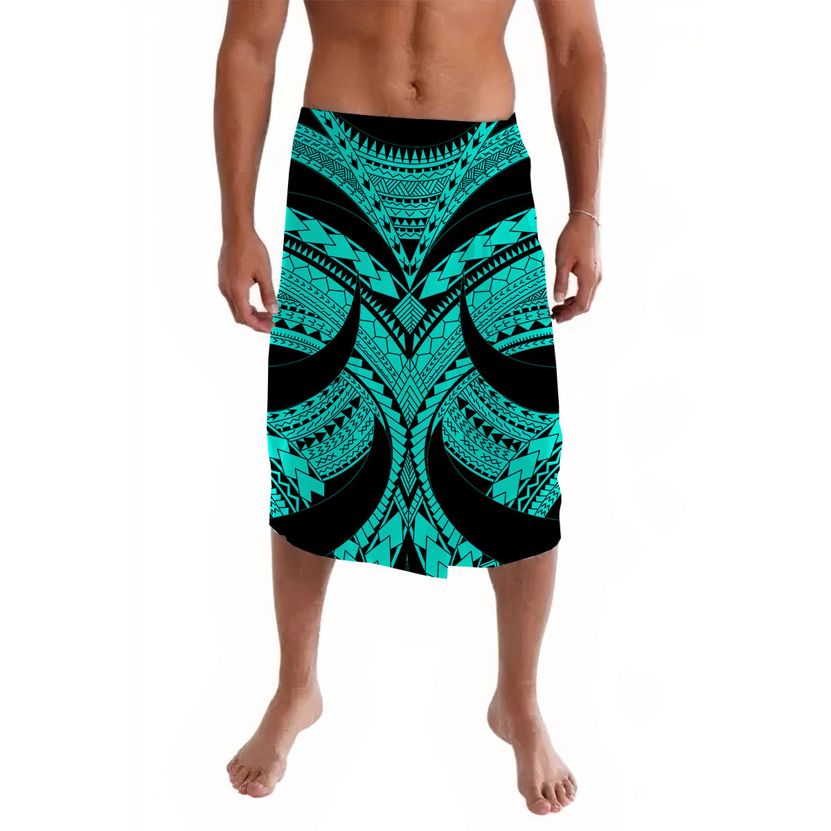 Polynesian Tribal Samoa Tattoo Green Lavalava