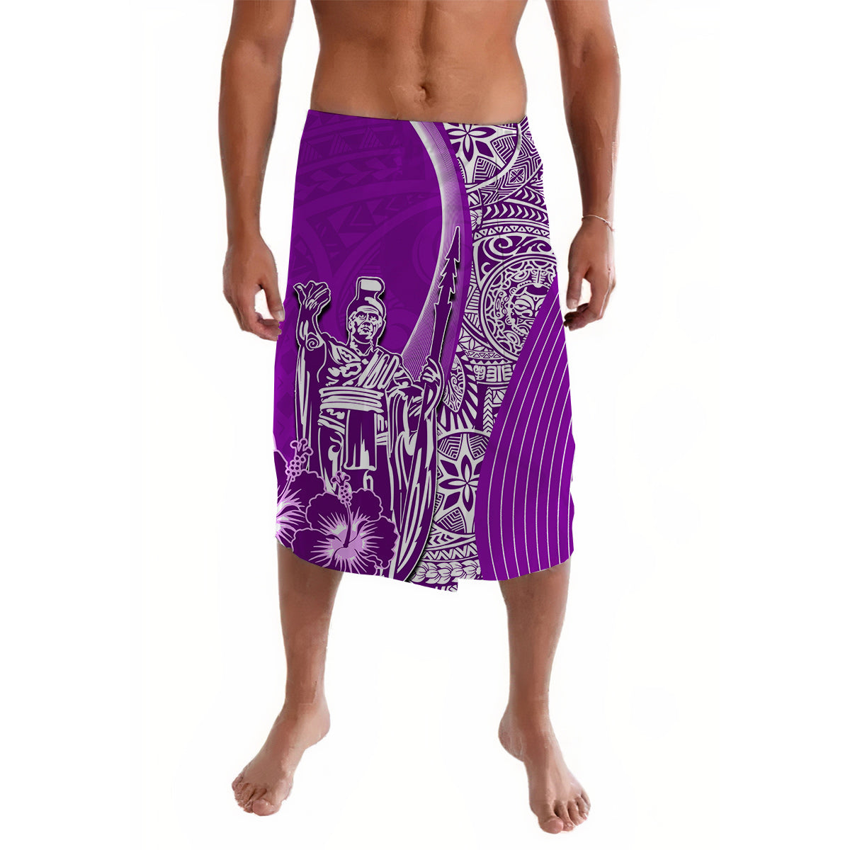 Hawaiian King Kamehameha Lavalava Vibe Purple Style