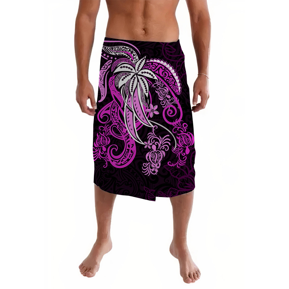 Polynesian Tribal Purple Lavalava