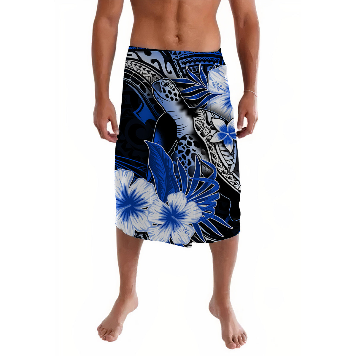 Polynesian Turtle With Hibiscus Lavalava Style No.7