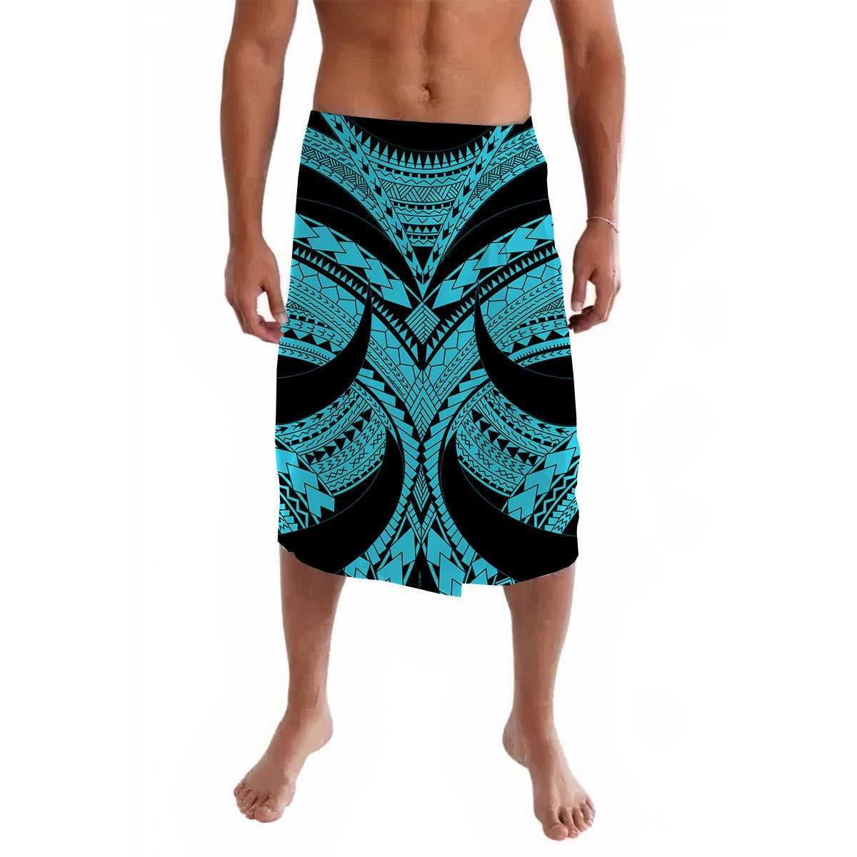 Polynesian Tribal Samoa Tattoo Blue Lavalava