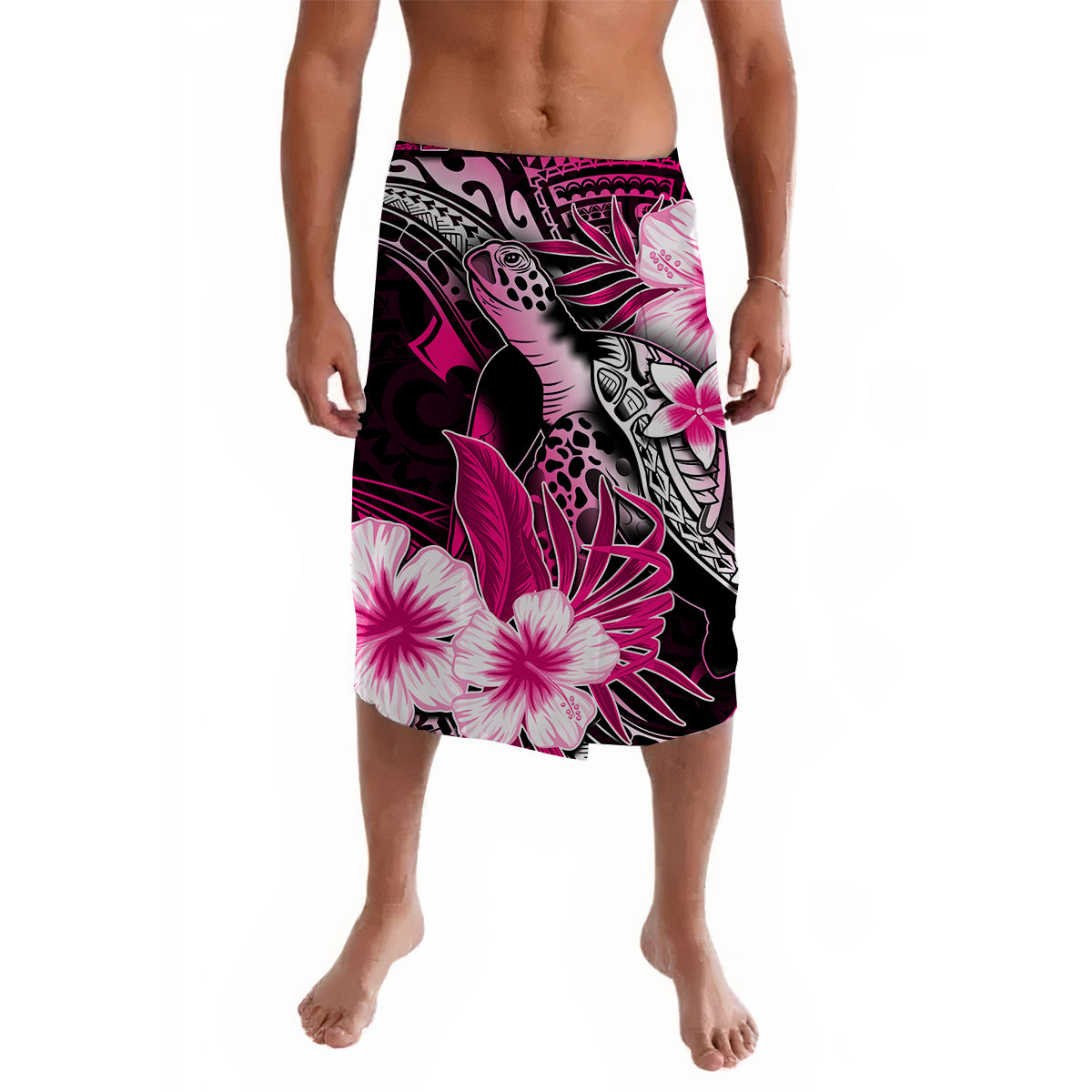 Polynesian Turtle With Hibiscus Lavalava Style No.6