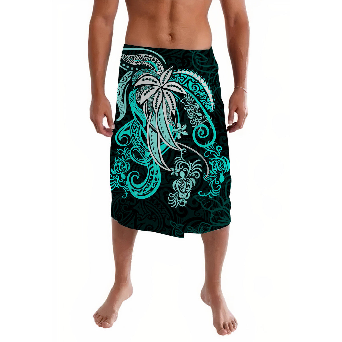 Polynesian Tribal Green Lavalava