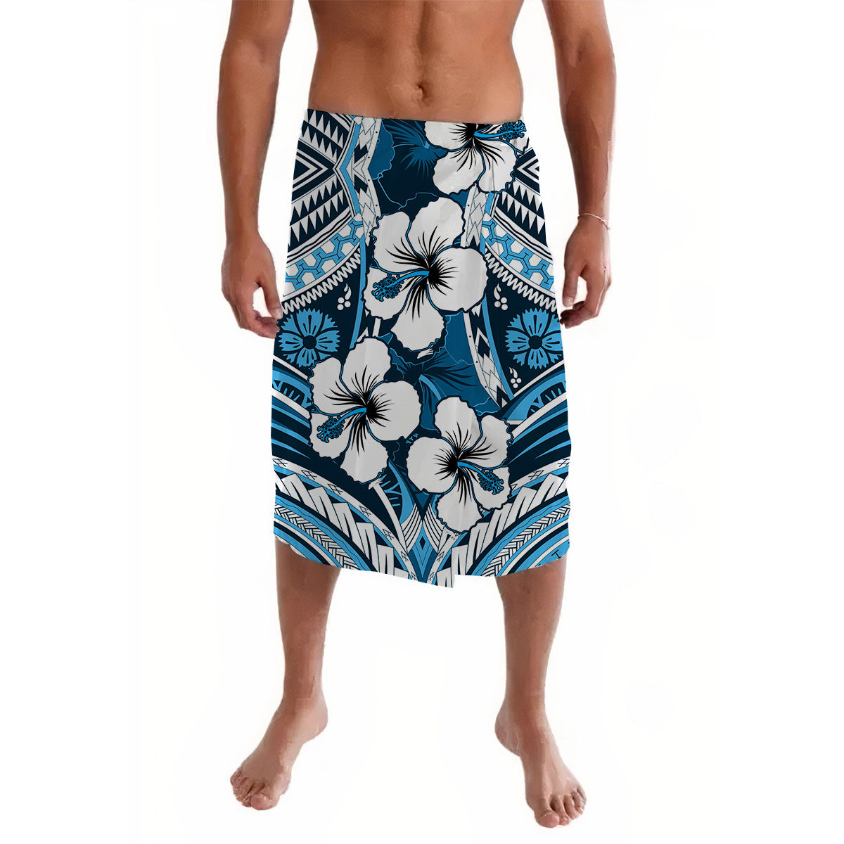 Hibiscus Lavalava Fiji Patterns Blue