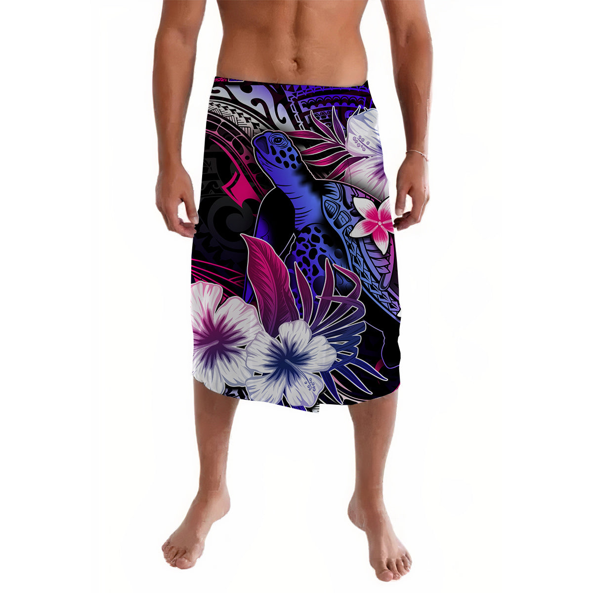 Polynesian Turtle With Hibiscus Lavalava Style No.5