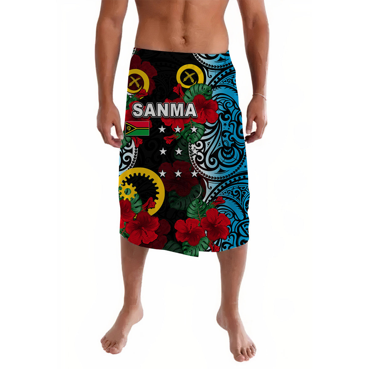 Vanuatu Sanma And Hibiscus Lavalava