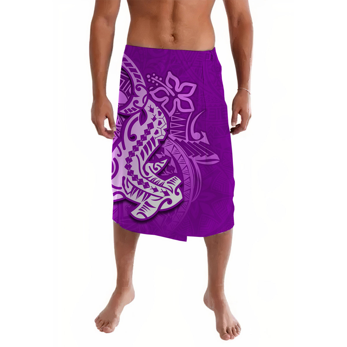 Hawaiian Shark Polynesian Lavalava Purple