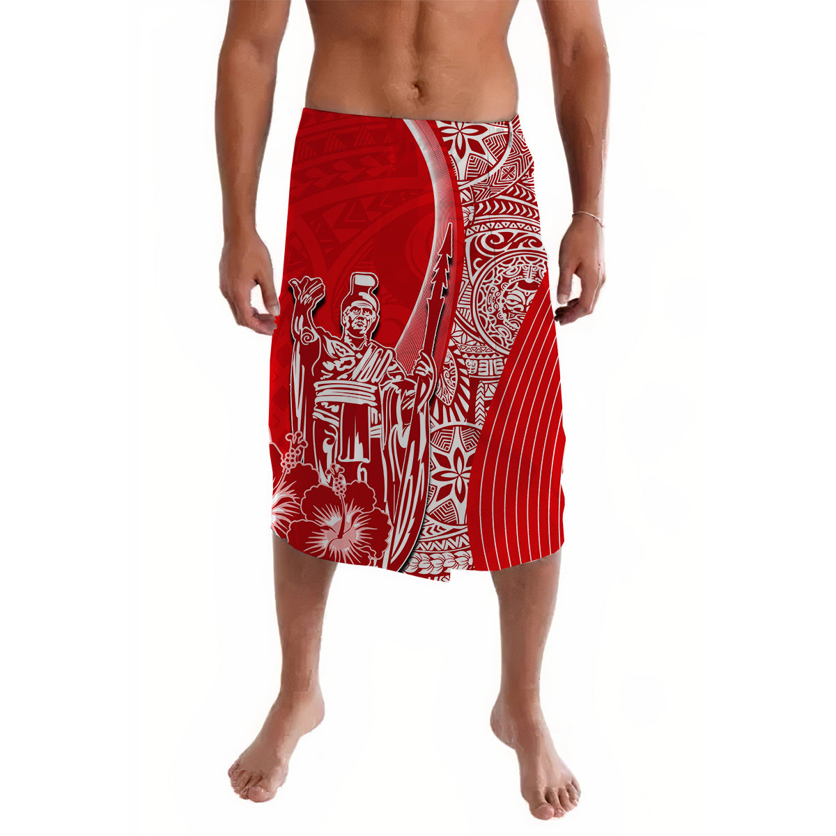 Hawaiian King Kamehameha Lavalava Vibe Red Style