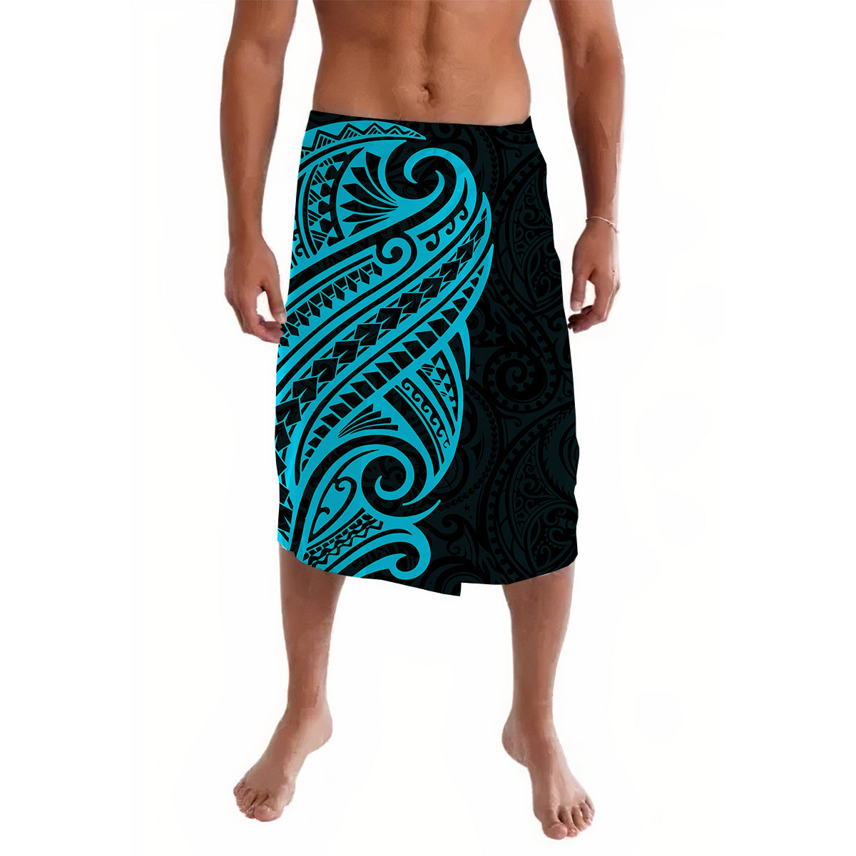 Polynesian Tribal Tattoo Blue Lavalava
