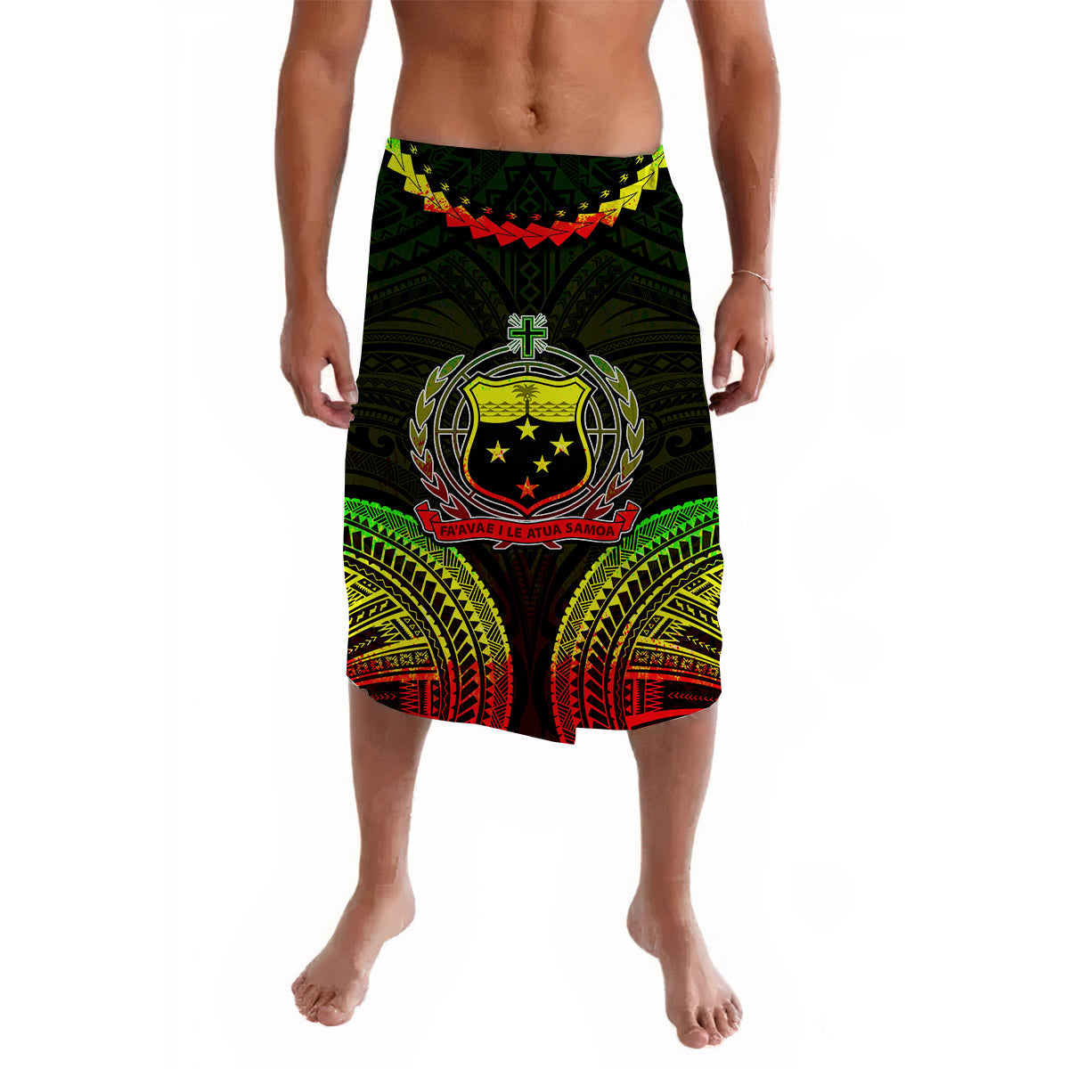 Samoa Ula Nifo Tribal Lavalava Reggage Style