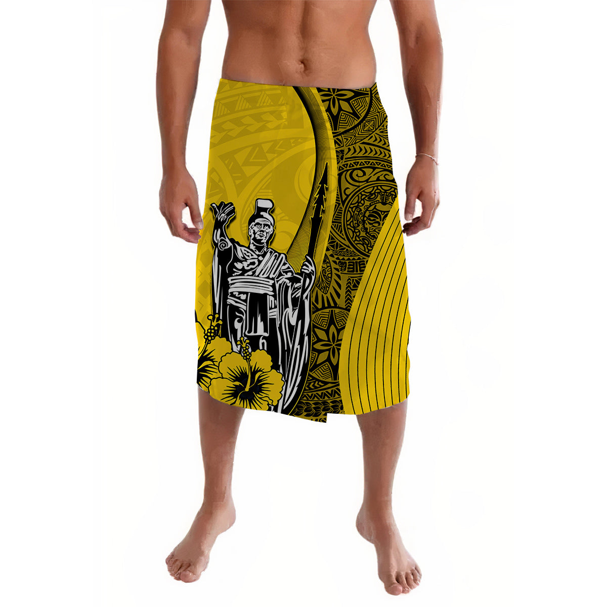 Hawaiian King Kamehameha Lavalava Vibe Yellow Style