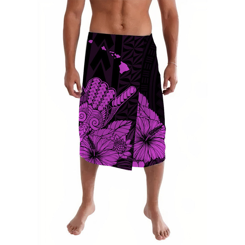 Hawaii Shaka Sign Lavalava Purple Version