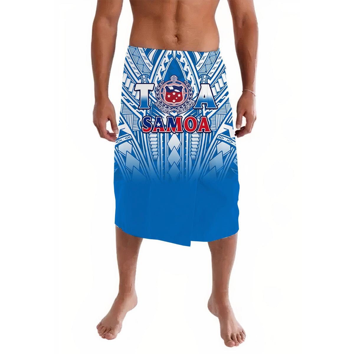 Samoa Rugby Lavalava Toa Samoa Polynesian Pacific Blue Version