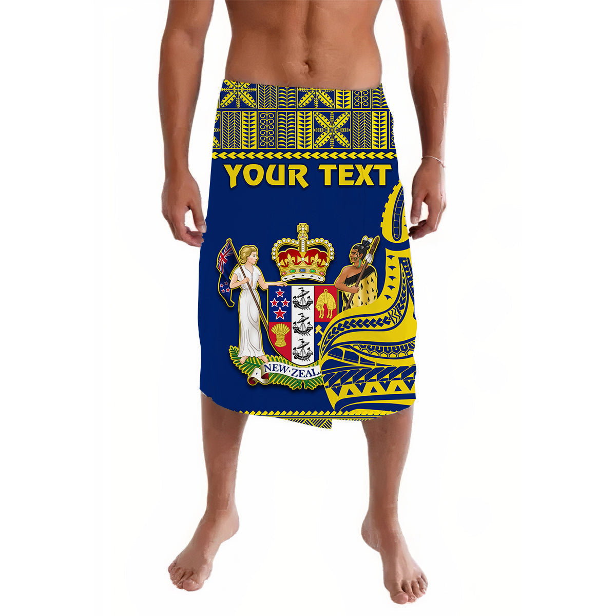 (Custom Personalised) Niue Lavalava Hiapo Mix Polynesian Happy Constitution Day