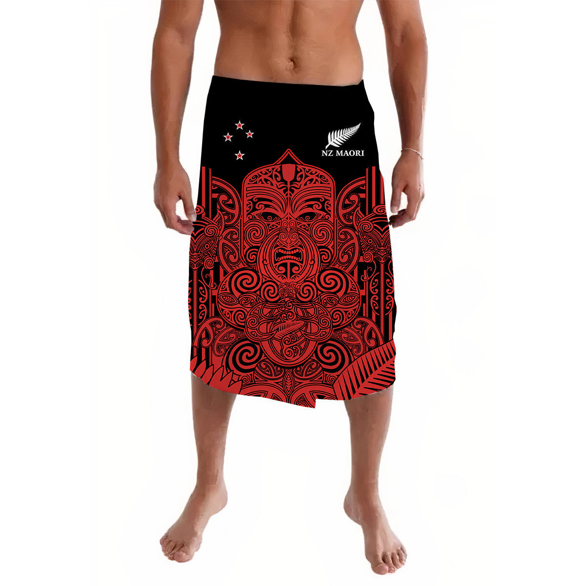 New Zealand Tiki Rugby Lavalava NZ Maori Koru Pattern Ver.03