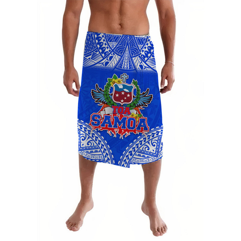 Toa Samoa Polynesian Rugby Lavalava Samoan Flag Blue Color