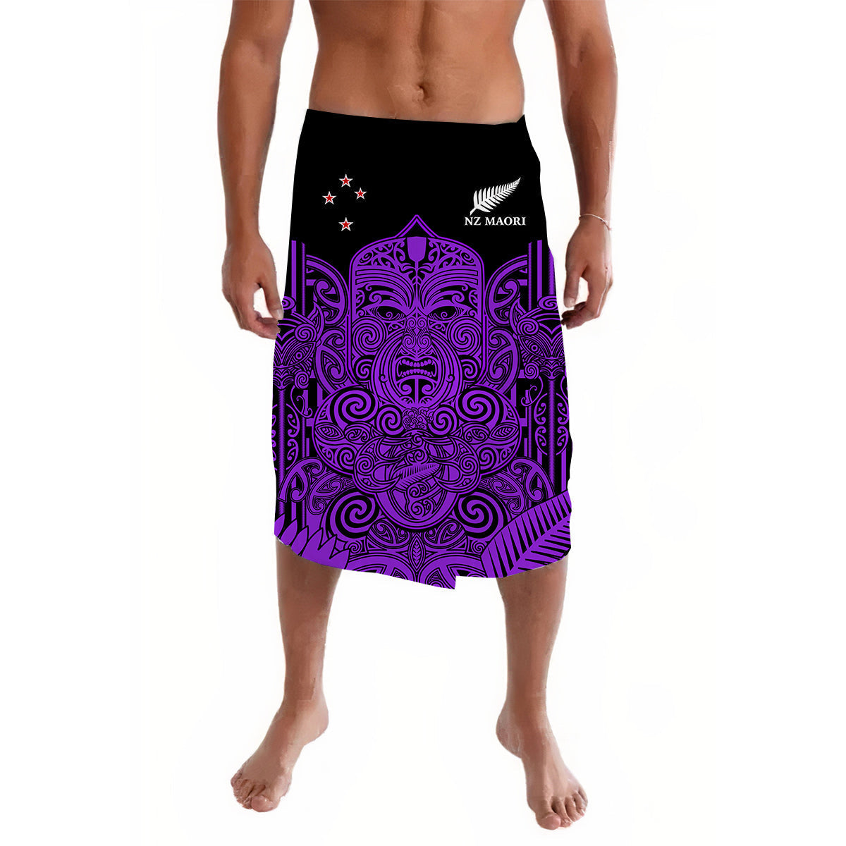 New Zealand Tiki Rugby Lavalava NZ Maori Koru Pattern Ver.04