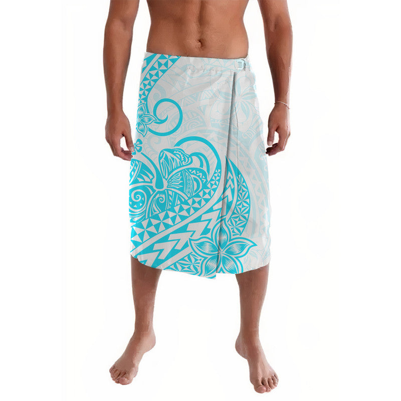 Polynesian Tribal Tattoo Retro Lavalava Aqua Screen Color