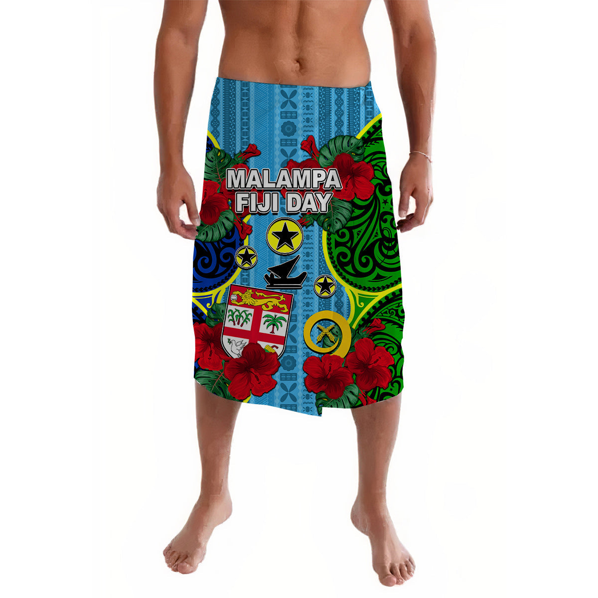 Malampa Fiji Day Hibiscus Lavalava Style