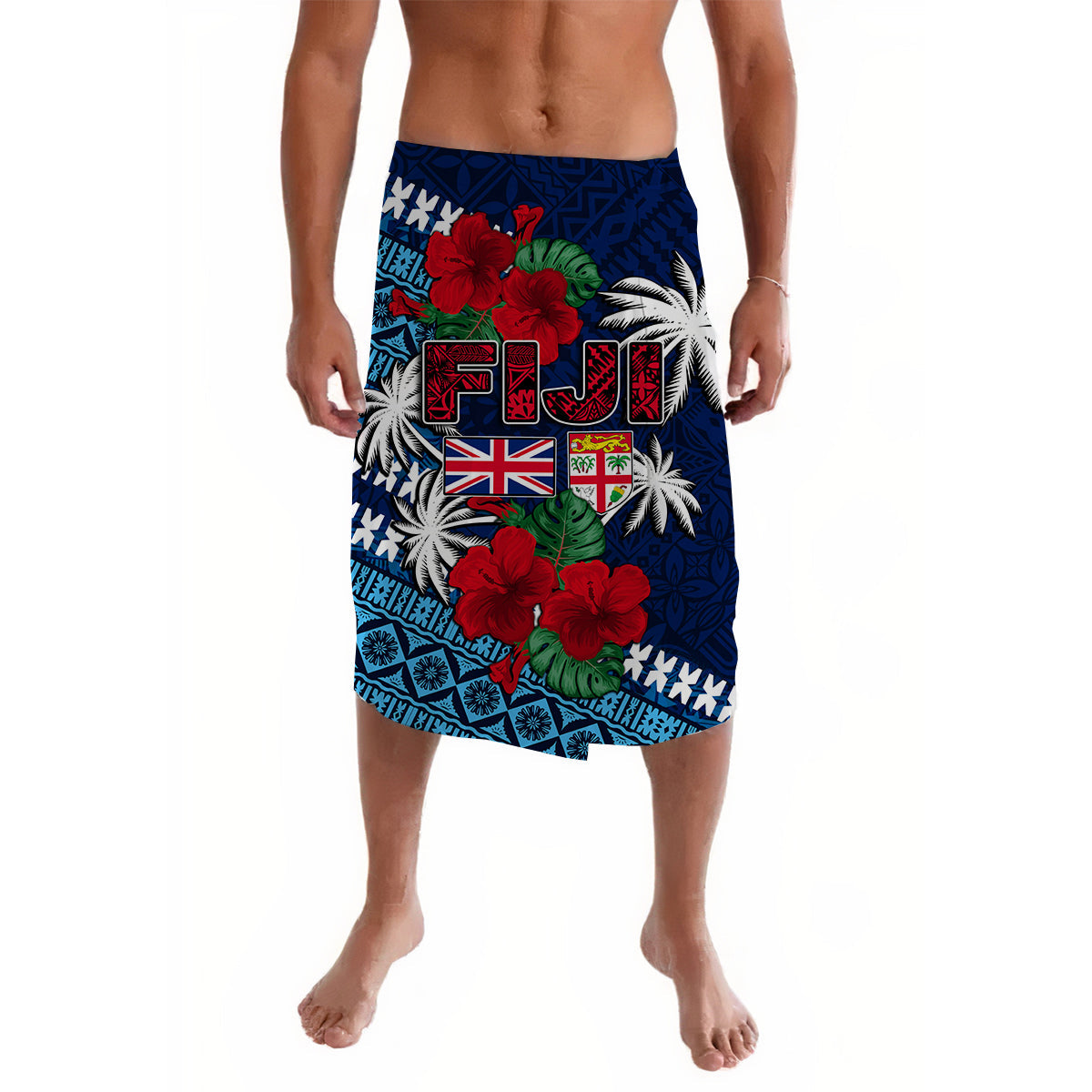 Fiji Patterns With Hibiscus Lavalava