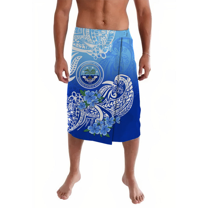 Federated States Of Micronesia Lavalava Polynesian Floral Tribal