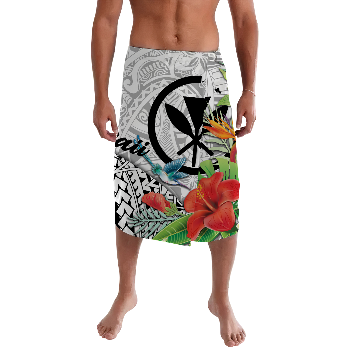 Hawaii Hibiscus Kanaka Polynesia Lavalava -