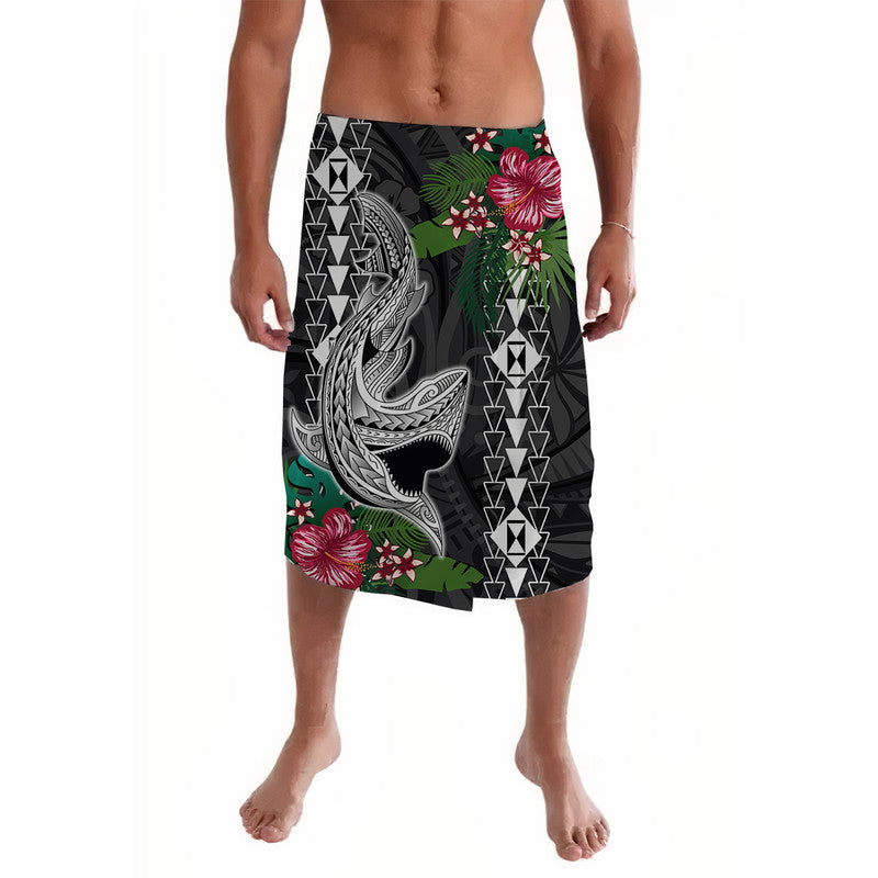 Hawaii Kakau Lavalava Mix Sharks Polynesian Hibiscus