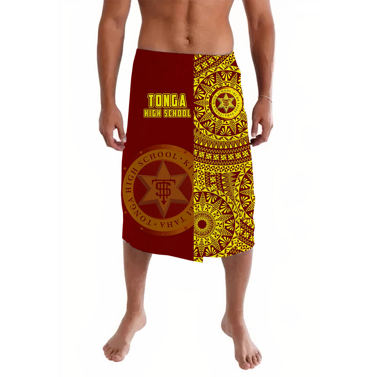 Tonga High School Lavalava Tongan Ngatu Pattern