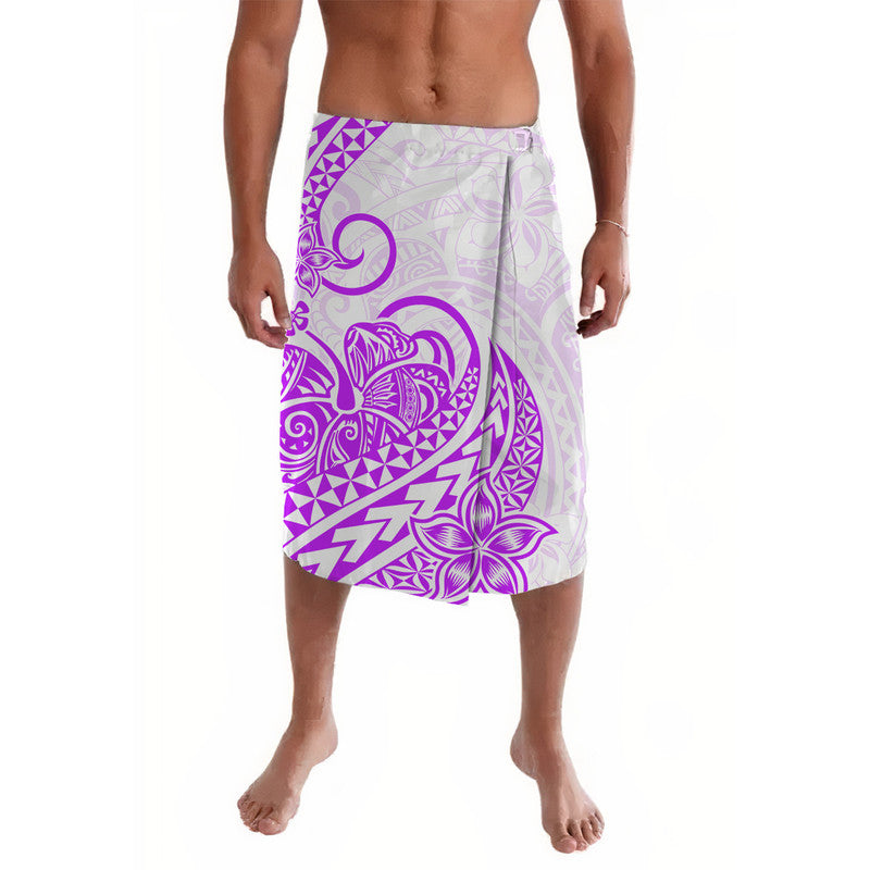 Polynesian Tribal Tattoo Retro Lavalava Purple Screen Color