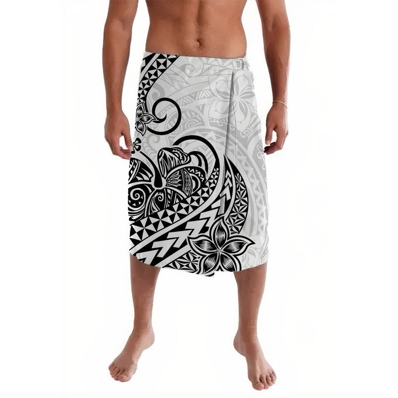 Polynesian Tribal Tattoo Retro Lavalava Black Screen Color
