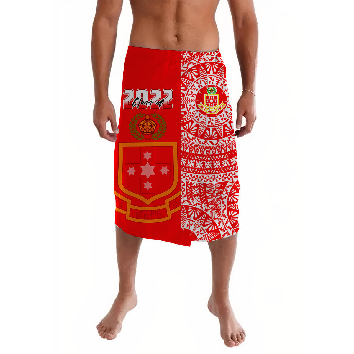 (Custom Your Class Year) Kolisi Tonga High School Lavalava Class Of Year Tongan Ngatu Pattern