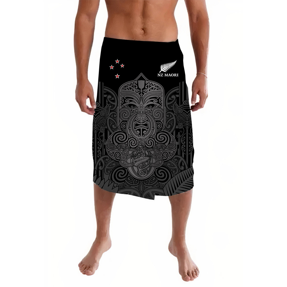New Zealand Tiki Rugby Lavalava NZ Maori Koru Pattern Ver.01