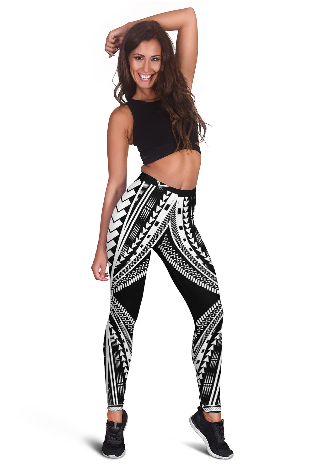 Hawaii Polynesian White Color Special Tribal Women's Leggings RLT7