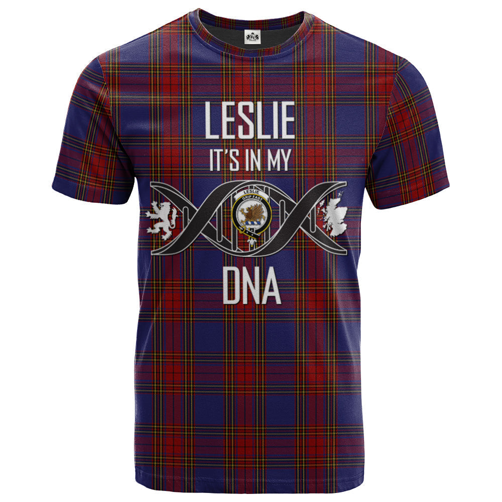 Printivon Leslie J Cant Clan DNA In Me Tartan Crest T Shirt
