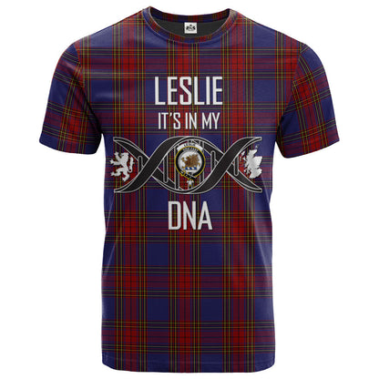 Printivon Leslie J Cant Clan DNA In Me Tartan Crest T Shirt